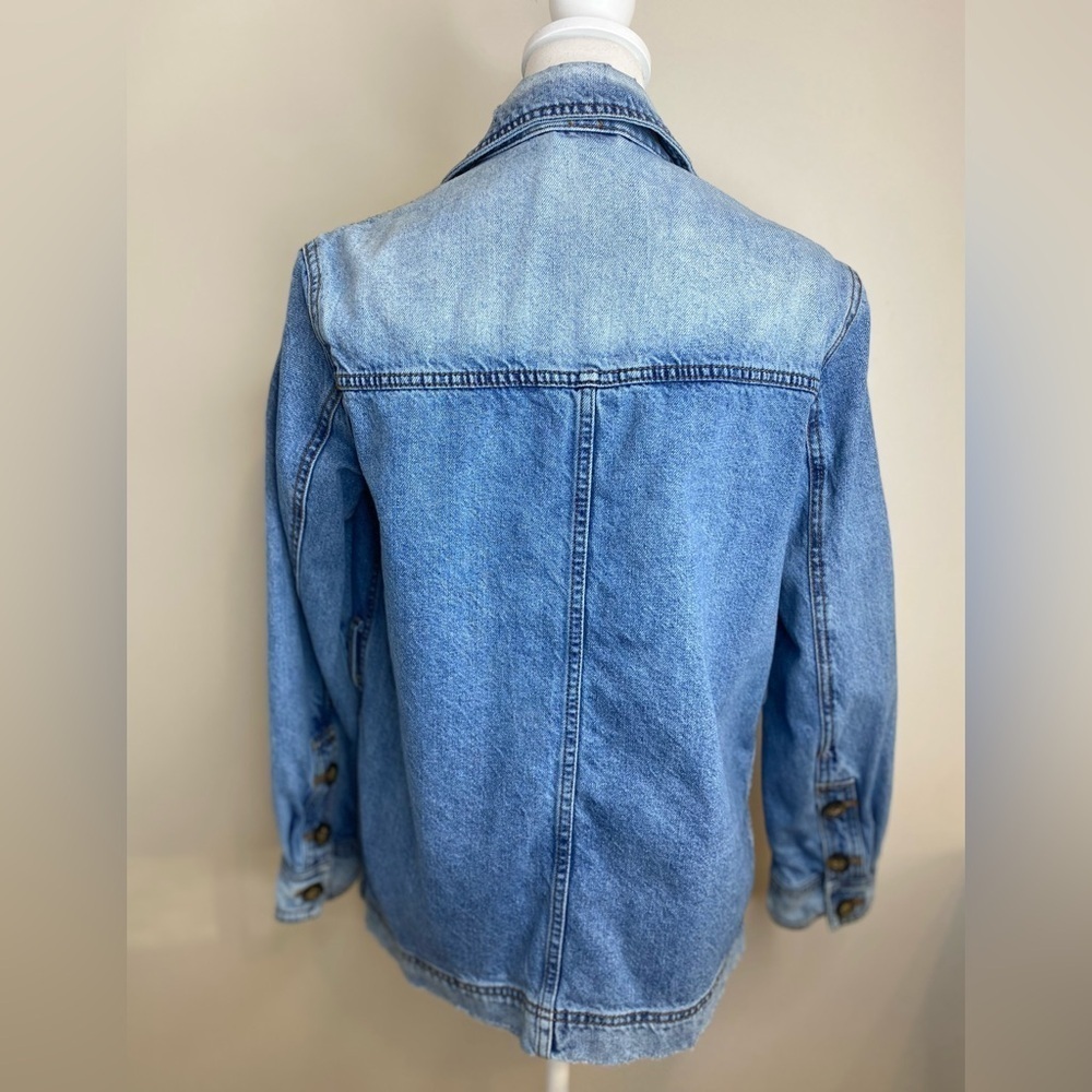 Free People Heritage Denim Shirt Jacket S/P - Picture 4 of 9